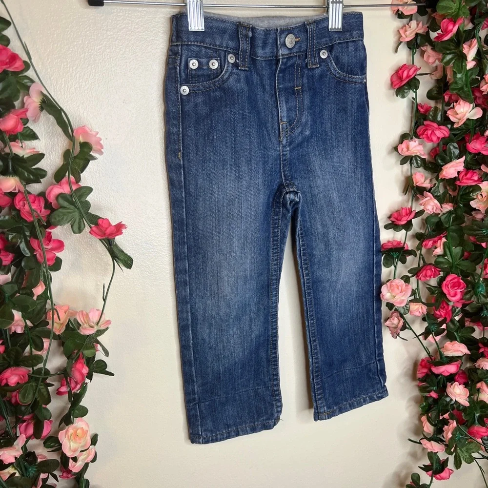 Levi’s 514 Straight Leg Jeans Toddlers 24 Months Casual Denim Walking Co…